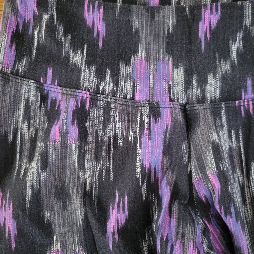 Aztec Watercolor Print Leggings Women’s Small Vibrant Streetwear Athleisure